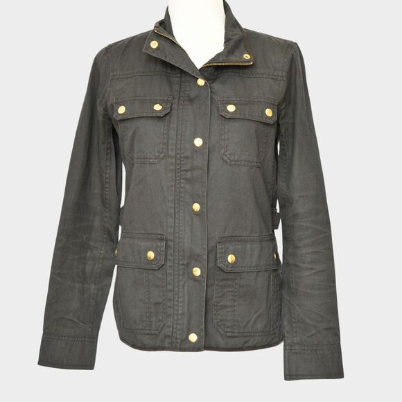 J.CREW Women's Olive Green Utility / Field Jacket Size XS - Picture 1 of 11